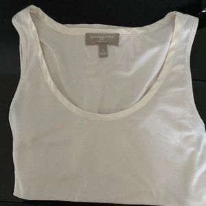 Off White Tank Top with Lux Touch